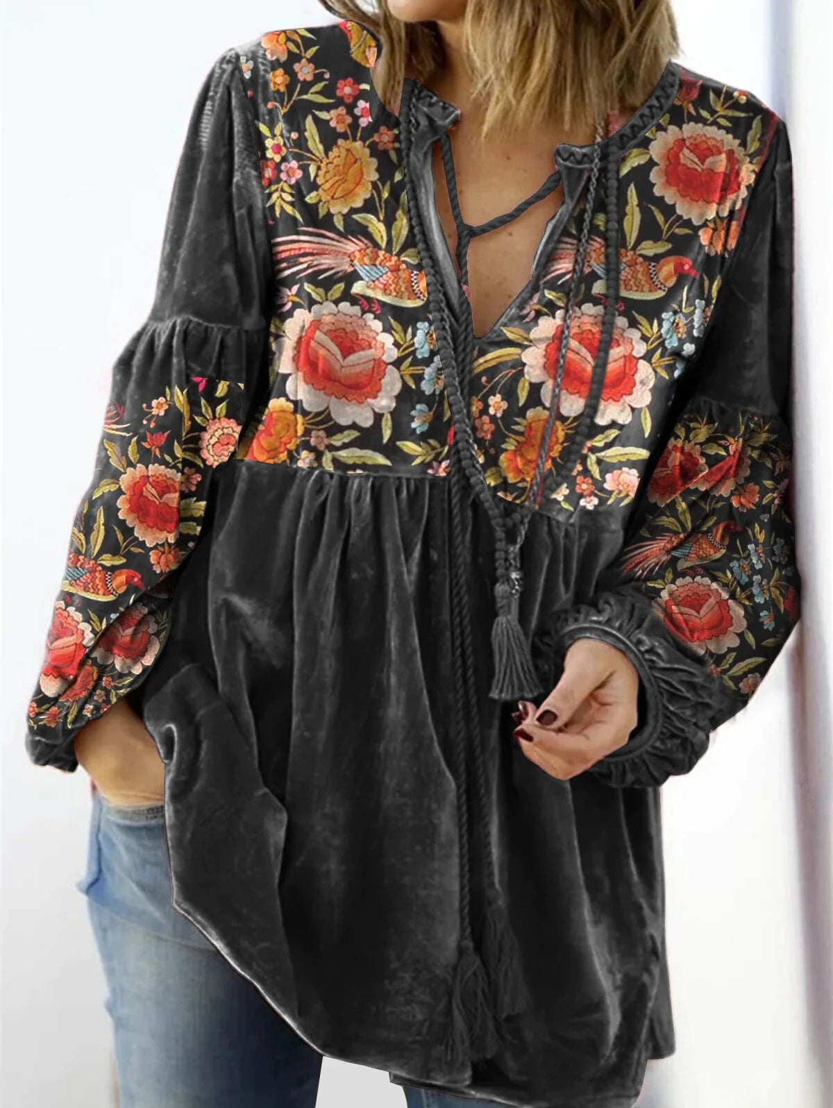 Camilla | Vintage trui met V-hals