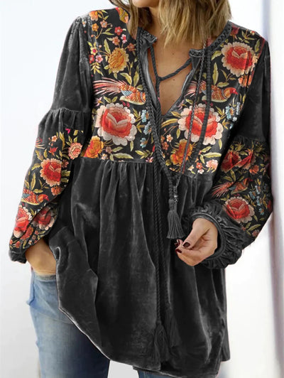 Camilla | Vintage trui met V-hals