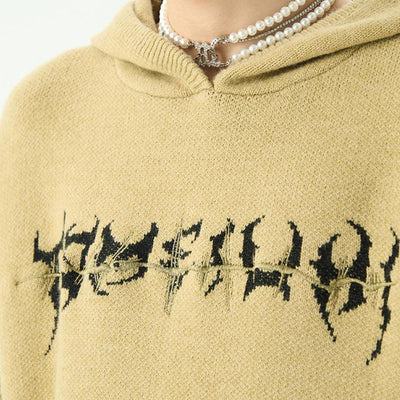 Adil | Gebreide Duizendpoot hoodie