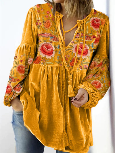 Camilla | Vintage trui met V-hals