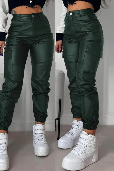 Y2K | Leren Cargo Broek
