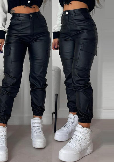Y2K | Leren Cargo Broek