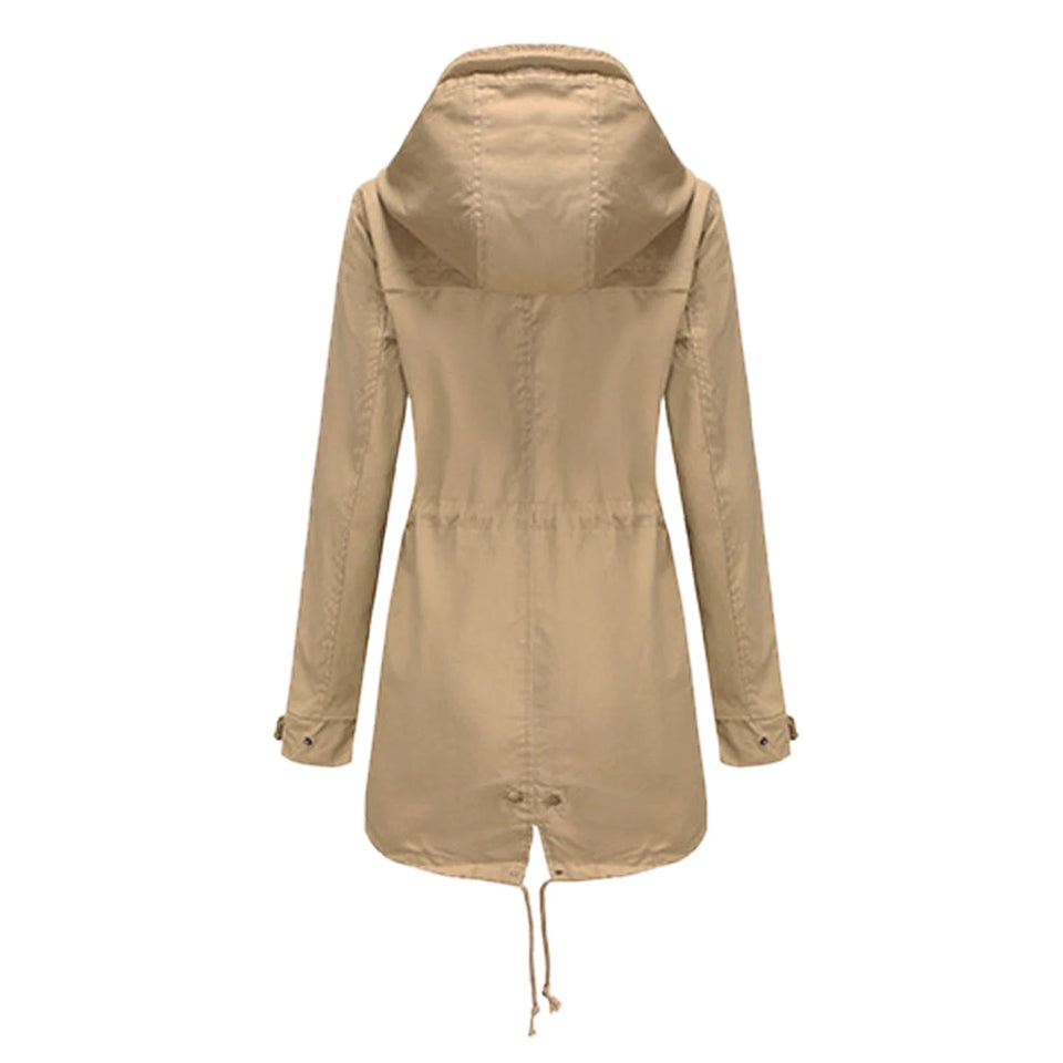 Generisch Regenjas voor dames, waterdicht, ademend, warme lichte