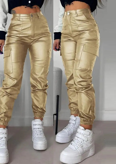 Y2K | Leren Cargo Broek