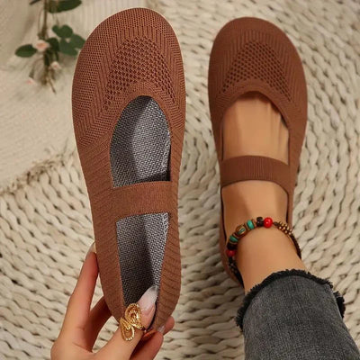 Nyxara Slippers Dames – Ademend Gebreid Bovenwerk, Lichtgewicht Comfort-5