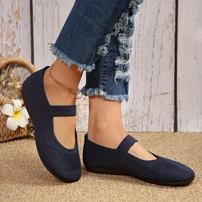Nyxara Slippers Dames – Ademend Gebreid Bovenwerk, Lichtgewicht Comfort-3