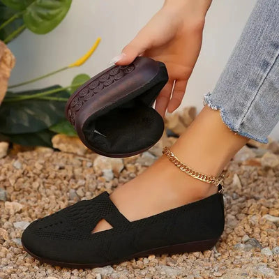 Nyxara Slippers Dames – Ademend Gebreid Bovenwerk, Lichtgewicht Comfort-4