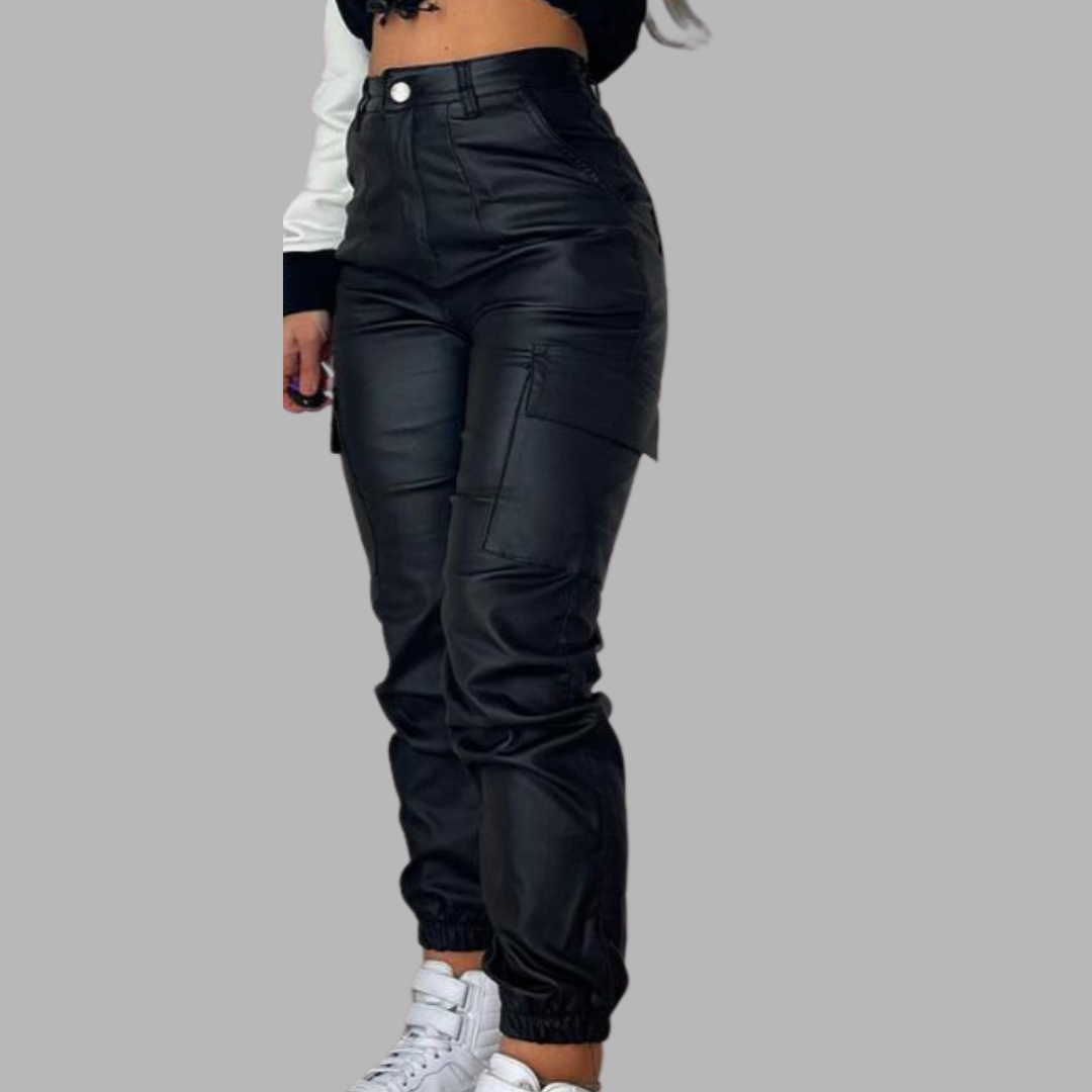 Y2K | Leren Cargo Broek
