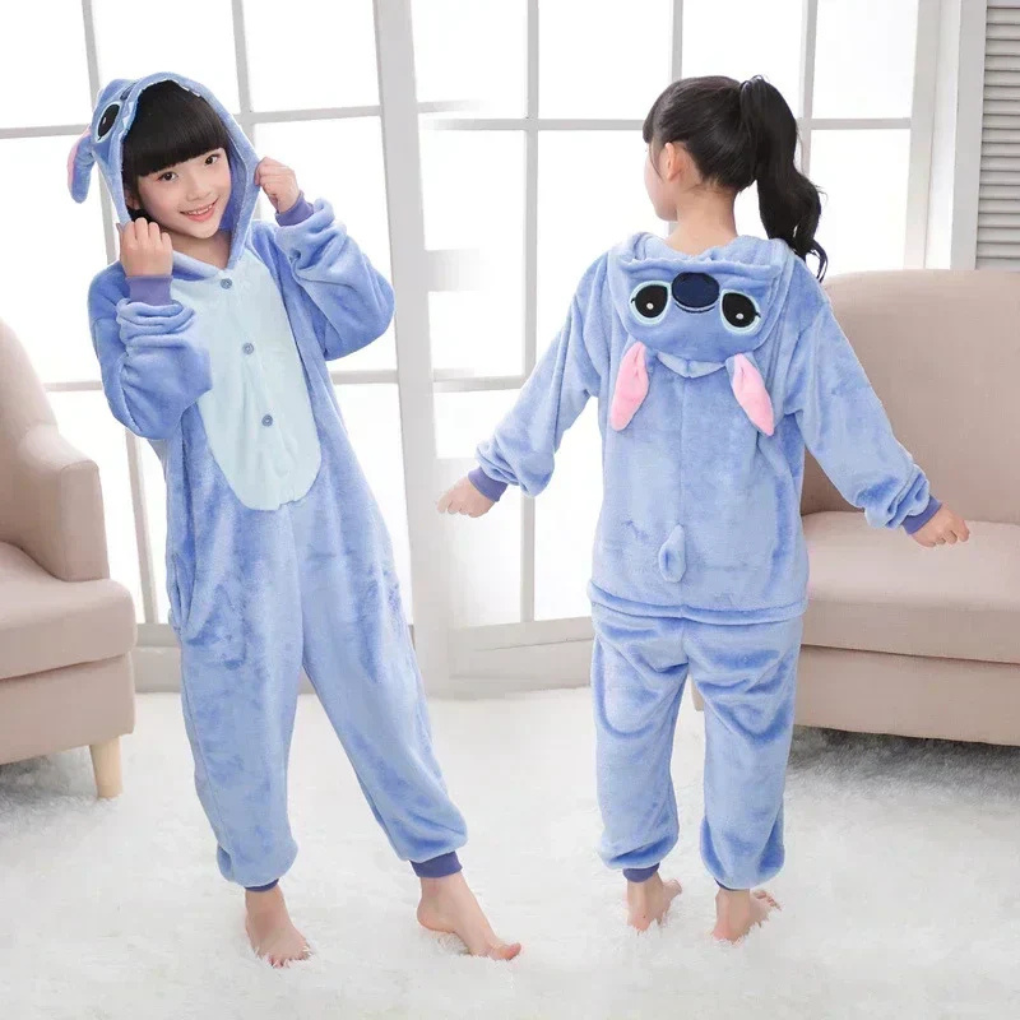 LittleForBig Katoenen Romper Onesie Pajamas Bodysuit -Aardbeien patroon Roze XS