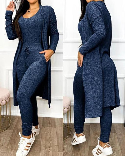 Aubree | skinny jumpsuit en jasje