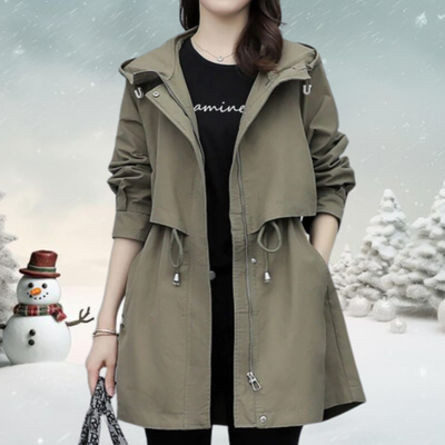 Anouk | trenchcoat met capouchon