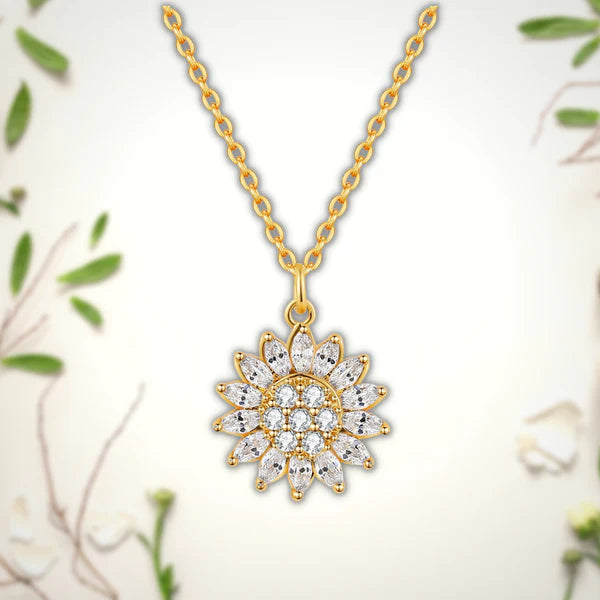 Kaila | Zonnebloem ketting