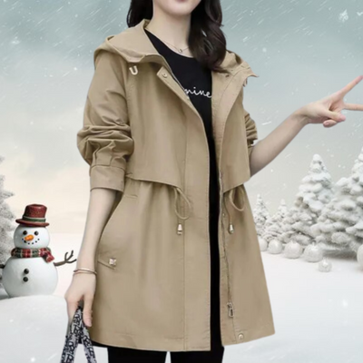 Anouk | trenchcoat met capouchon