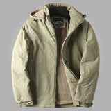 Zware Winter Hoodie Jas Casual Stijlvolle Rits Warme Fleece