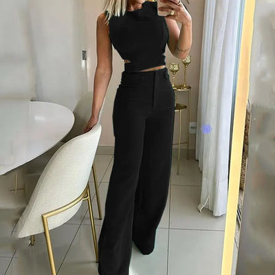 Jhara | Stijlvolle top en lange broek