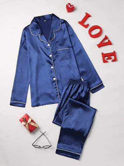 Luxe Satijnen Pyjama Set | Dames Pyjama-3