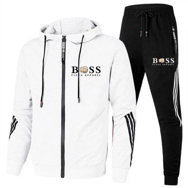 Heren Sportset - Ademend Polyester Trainingspak, Comfortabele Pasvorm-1