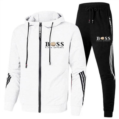 Heren Sportset - Ademend Polyester Trainingspak, Comfortabele Pasvorm-1