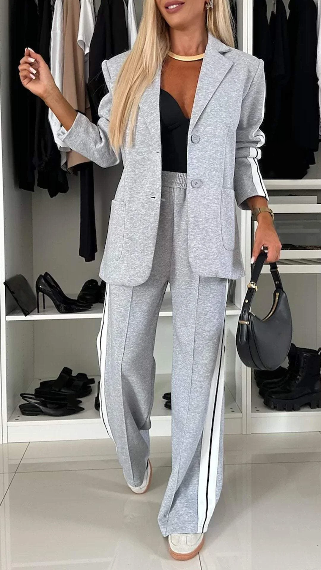 Fenna | Casual gestreept tweedelig setje