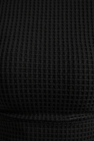 Zylia | Cropped Sweatshirt Dames met Hoge Hals in Wafelgebreide Textuur 7