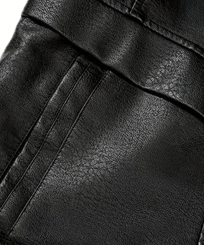 Addison | Fleece leren jas