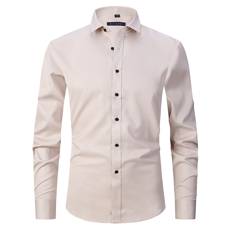 Benjamin | Ademend hoogelastisch antirimpel shirt