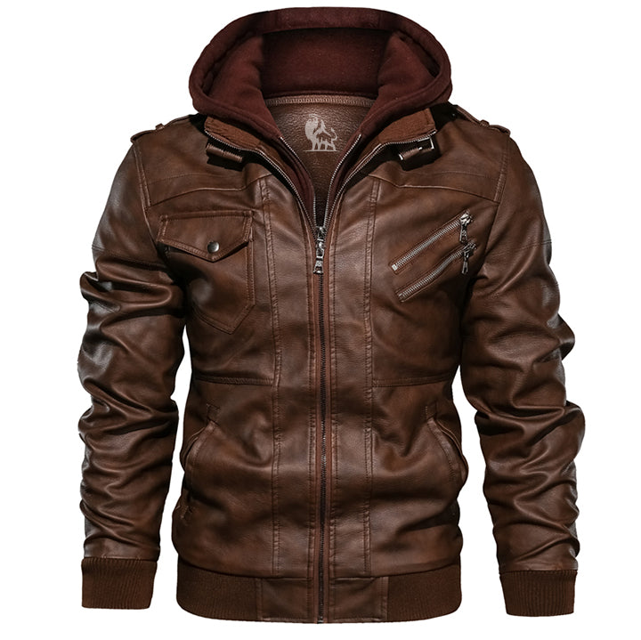 David | Leren jas