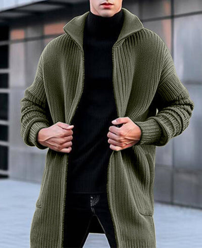 Trevor | Heren Lang Gebreid Vest