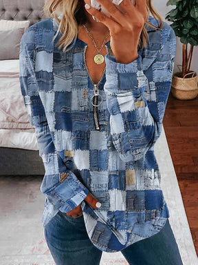 Chambray | Patchwork top