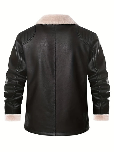 Addison | Fleece leren jas