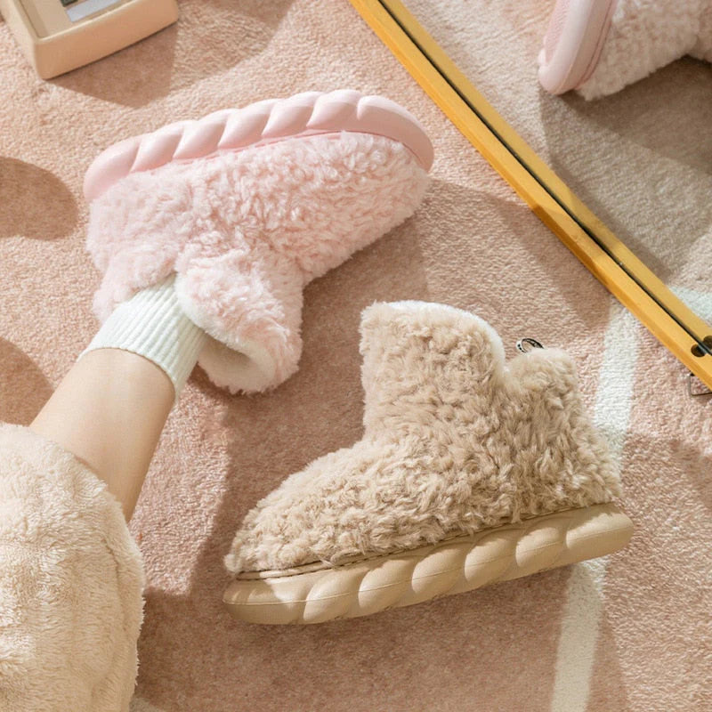 Fluffy | fleece laarzen voor dames