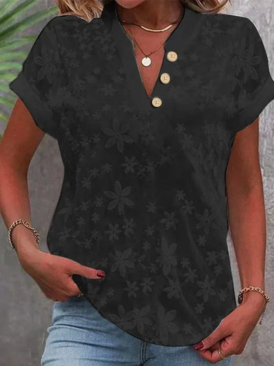 Fanny | Bloemenblouse met V-hals
