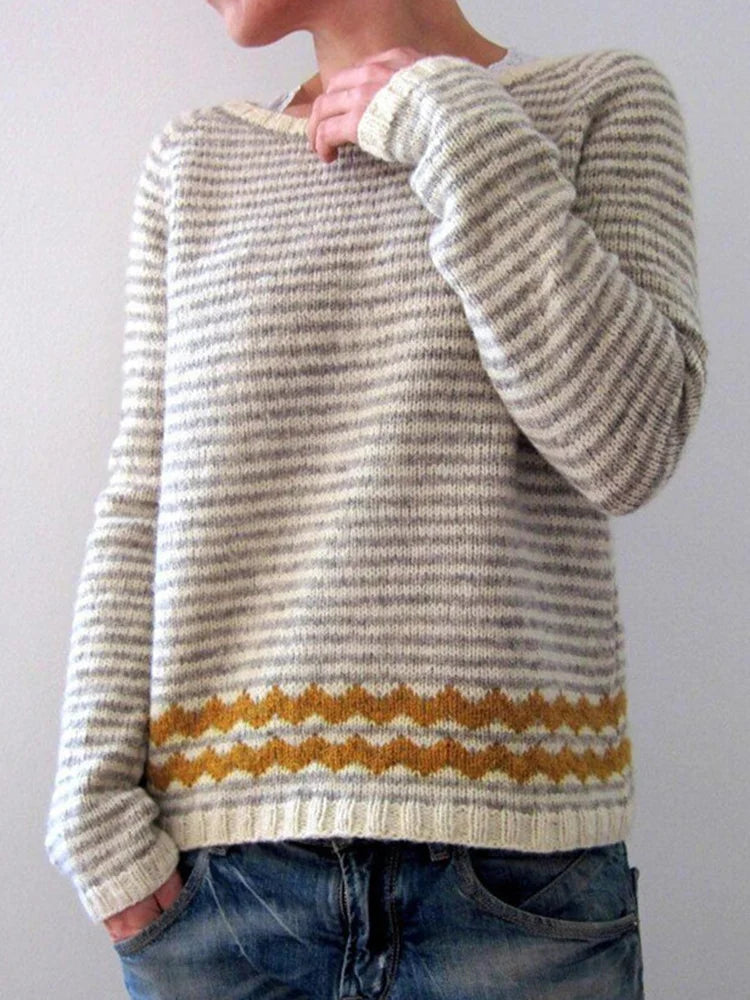 Reina | gestreepte vintage trui