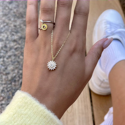 Kaila | Zonnebloem ketting