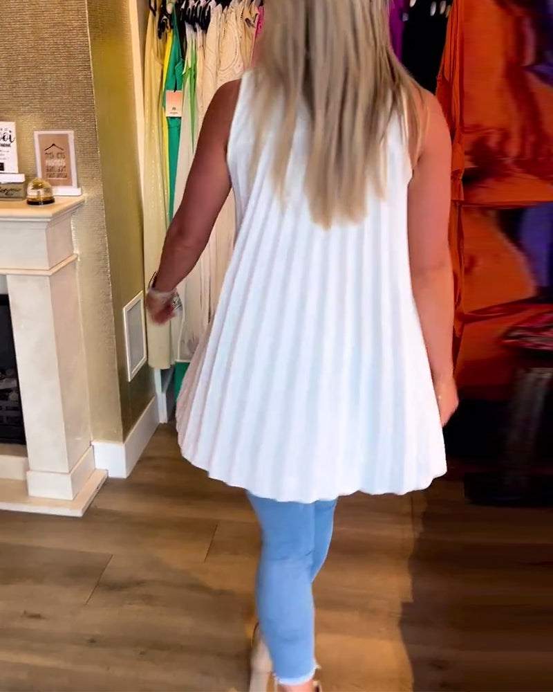 Debby™ | Geplooid mouwloos topje