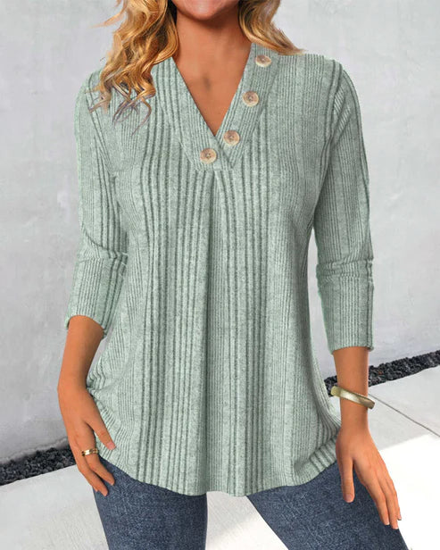 Casey | effen groene blouse