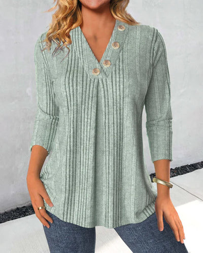 Casey | effen groene blouse