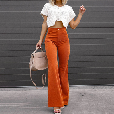 Rihanna | Flared broek met ronde pasvorm