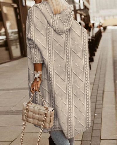 Jasmine | Lang vest met capuchon