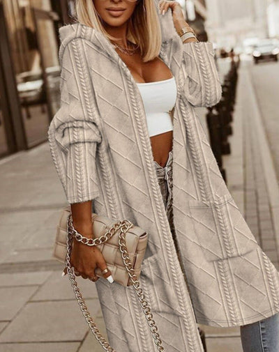 Jasmine | Lang vest met capuchon