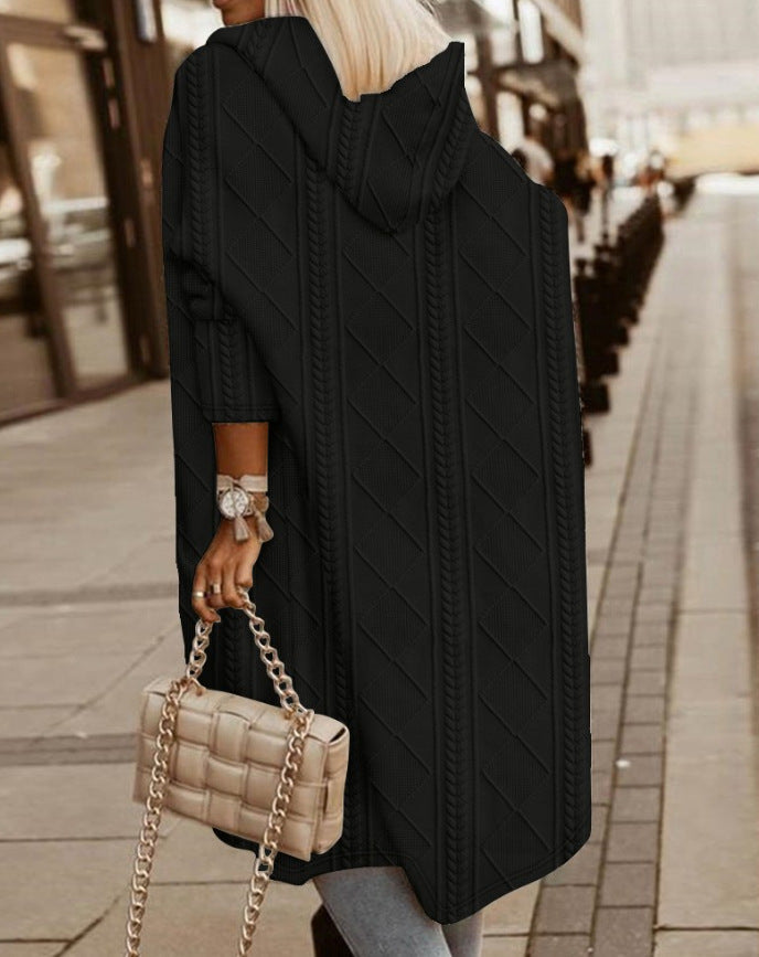Jasmine | Lang vest met capuchon