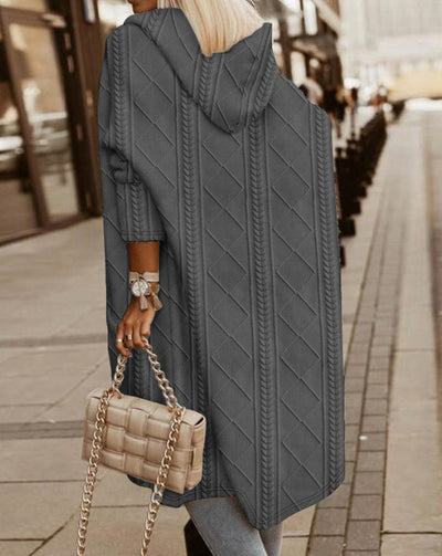 Jasmine | Lang vest met capuchon