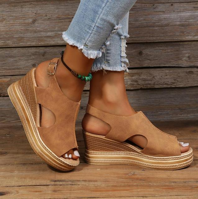 Ava | Zomersandalen met hoge zool