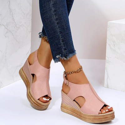 Ava | Zomersandalen met hoge zool
