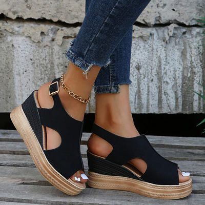 Ava | Zomersandalen met hoge zool