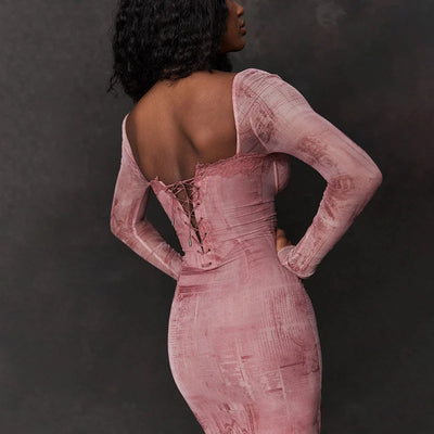 Lara | Elegant Roze Damesjurk
