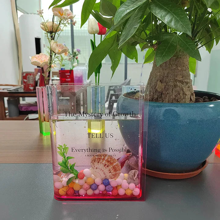 FloralFolio | Bloemen boek vaas 1+1 GRATIS