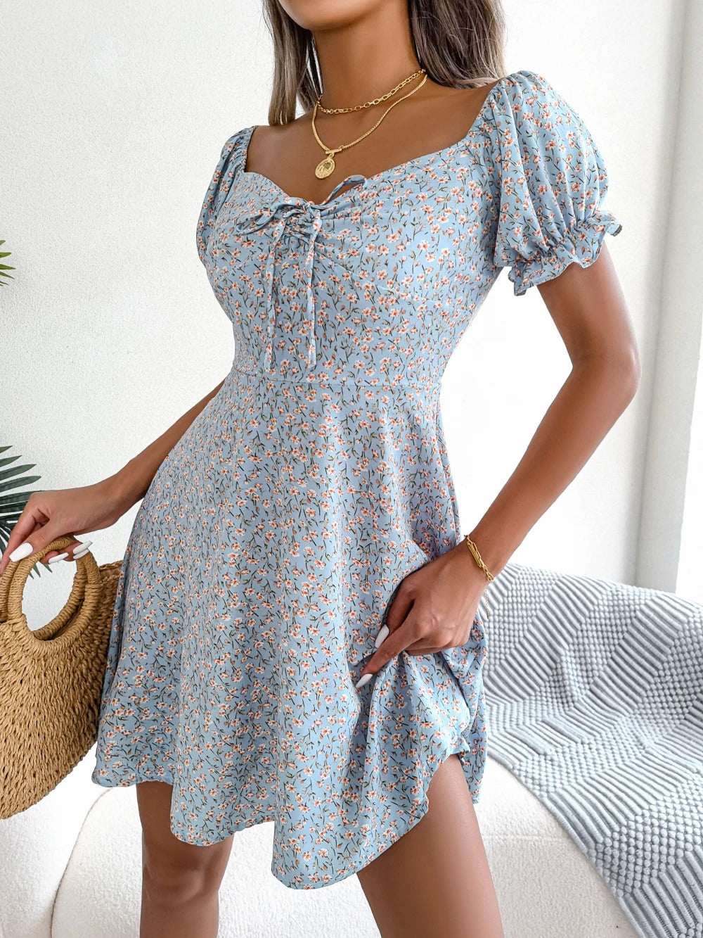 Bonita | Casual Jurk met Korte Mouwen