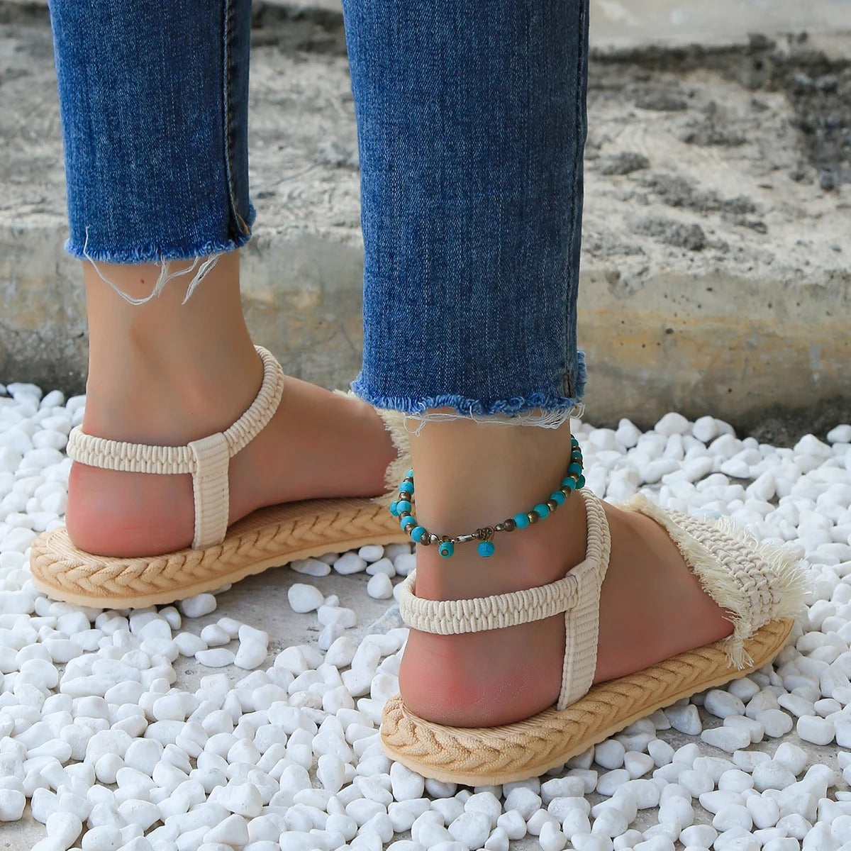 Julia | Platte hak sandalen