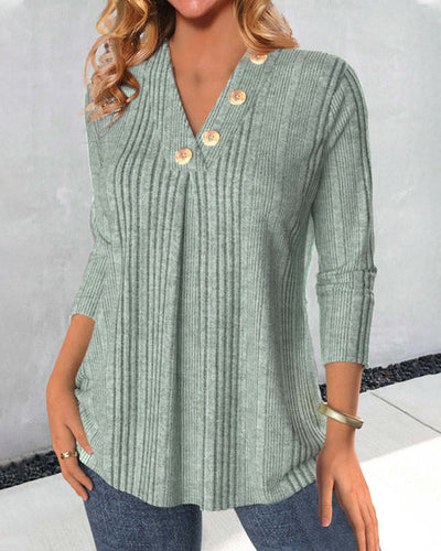 Casey | effen groene blouse